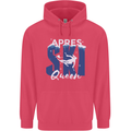Apres Ski Queen Skiing Winter Sports Childrens Kids Hoodie Heliconia