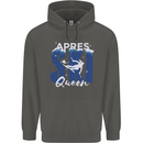 Apres Ski Queen Skiing Winter Sports Childrens Kids Hoodie Storm Grey