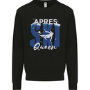 Apres Ski Queen Skiing Winter Sports Kids Sweatshirt Jumper Black