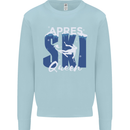 Apres Ski Queen Skiing Winter Sports Kids Sweatshirt Jumper Light Blue