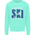 Apres Ski Queen Skiing Winter Sports Kids Sweatshirt Jumper Peppermint