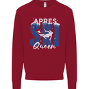 Apres Ski Queen Skiing Winter Sports Kids Sweatshirt Jumper Red