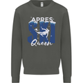 Apres Ski Queen Skiing Winter Sports Kids Sweatshirt Jumper Storm Grey