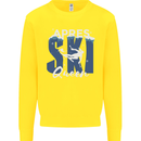 Apres Ski Queen Skiing Winter Sports Kids Sweatshirt Jumper Yellow