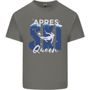 Apres Ski Queen Skiing Winter Sports Kids T-Shirt Childrens Charcoal