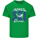 Apres Ski Queen Skiing Winter Sports Kids T-Shirt Childrens Irish Green