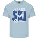 Apres Ski Queen Skiing Winter Sports Kids T-Shirt Childrens Light Blue