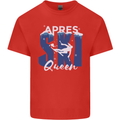 Apres Ski Queen Skiing Winter Sports Kids T-Shirt Childrens Red