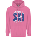 Apres Ski Queen Skiing Winter Sports Mens 80% Cotton Hoodie Azelea