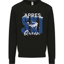 Apres Ski Queen Skiing Winter Sports Mens Sweatshirt Jumper Black
