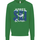 Apres Ski Queen Skiing Winter Sports Mens Sweatshirt Jumper Irish Green