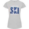 Apres Ski Queen Skiing Winter Sports Womens Petite Cut T-Shirt Sports Grey