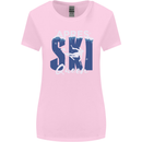Apres Ski Queen Skiing Winter Sports Womens Wider Cut T-Shirt Light Pink