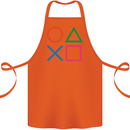 Arcade Game Console Buttons Gaming Gamer Cotton Apron 100% Organic Orange