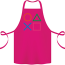 Arcade Game Console Buttons Gaming Gamer Cotton Apron 100% Organic Pink