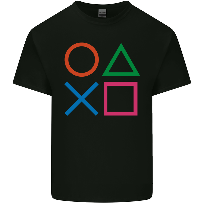 Arcade Game Console Buttons Gaming Gamer Kids T-Shirt Childrens Black