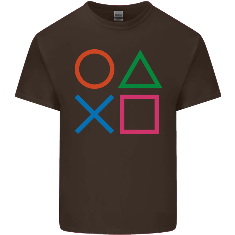 Arcade Game Console Buttons Gaming Gamer Kids T-Shirt Childrens Chocolate