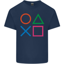 Arcade Game Console Buttons Gaming Gamer Kids T-Shirt Childrens Navy Blue