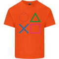 Arcade Game Console Buttons Gaming Gamer Kids T-Shirt Childrens Orange