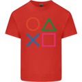 Arcade Game Console Buttons Gaming Gamer Kids T-Shirt Childrens Red