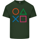 Arcade Game Console Buttons Gaming Gamer Mens Cotton T-Shirt Tee Top Forest Green