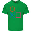Arcade Game Console Buttons Gaming Gamer Mens Cotton T-Shirt Tee Top Irish Green