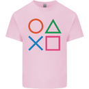 Arcade Game Console Buttons Gaming Gamer Mens Cotton T-Shirt Tee Top Light Pink