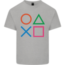 Arcade Game Console Buttons Gaming Gamer Mens Cotton T-Shirt Tee Top Sports Grey