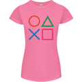 Arcade Game Console Buttons Gaming Gamer Womens Petite Cut T-Shirt Azalea