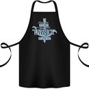 Archery I Love a Good Thwack in the Morning Cotton Apron 100% Organic Black