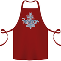 Archery I Love a Good Thwack in the Morning Cotton Apron 100% Organic Maroon