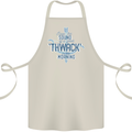 Archery I Love a Good Thwack in the Morning Cotton Apron 100% Organic Natural