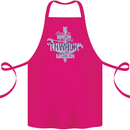 Archery I Love a Good Thwack in the Morning Cotton Apron 100% Organic Pink