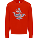 Archery I Love a Good Thwack in the Morning Mens Sweatshirt Jumper Bright Red
