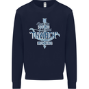 Archery I Love a Good Thwack in the Morning Mens Sweatshirt Jumper Navy Blue