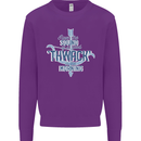 Archery I Love a Good Thwack in the Morning Mens Sweatshirt Jumper Purple