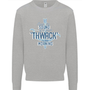 Archery I Love a Good Thwack in the Morning Mens Sweatshirt Jumper Sports Grey
