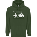 Are We Nearly there Yet? Funny Christmas Childrens Kids Hoodie Forest Green