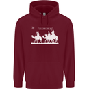 Are We Nearly there Yet? Funny Christmas Childrens Kids Hoodie Maroon