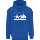 Are We Nearly there Yet? Funny Christmas Childrens Kids Hoodie Royal Blue