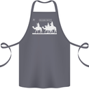 Are We Nearly there Yet? Funny Christmas Cotton Apron 100% Organic Steel