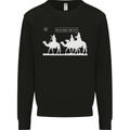 Are We Nearly there Yet? Funny Christmas Kids Sweatshirt Jumper Black