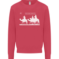 Are We Nearly there Yet? Funny Christmas Kids Sweatshirt Jumper Heliconia