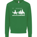 Are We Nearly there Yet? Funny Christmas Kids Sweatshirt Jumper Irish Green