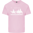 Are We Nearly there Yet? Funny Christmas Kids T-Shirt Childrens Light Pink