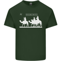 Are We Nearly there Yet? Funny Christmas Mens Cotton T-Shirt Tee Top Forest Green