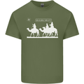 Are We Nearly there Yet? Funny Christmas Mens Cotton T-Shirt Tee Top Military Green