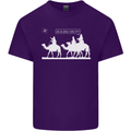 Are We Nearly there Yet? Funny Christmas Mens Cotton T-Shirt Tee Top Purple