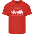Are We Nearly there Yet? Funny Christmas Mens Cotton T-Shirt Tee Top Red