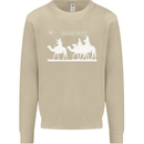 Are We Nearly there Yet? Funny Christmas Mens Sweatshirt Jumper Sand